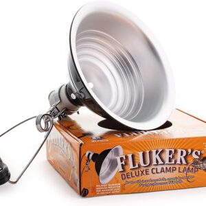 Fluker’s Repta-Clamp Lamp, Heavy Duty Clamp Light For Reptile Tanks and Terrariums, UL/CUL Approved, Great for Reptile Basking, 150-Watt Maximum with On/Off Switch, 8.5″
