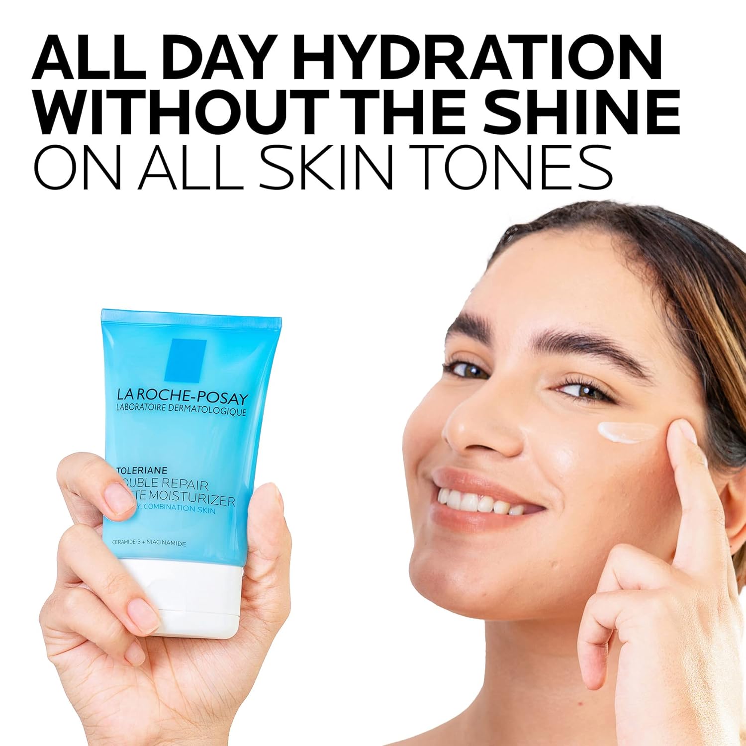 La Roche-Posay Toleriane Double Repair Matte Face Moisturizer, Daily Moisturizer For Oily Skin With Ceramide And Niacinamide For All Skin Tones, Oil Free, Non-Comedogenic, Available with SPF 30 - Image 5