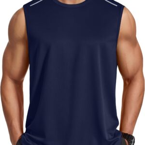 COOFANDY Men’s Sleeveless Shirt Quick Dry Workout Tank Top Gym Muscle T Shirts Sport Athletic Tanks Moisture Wicking