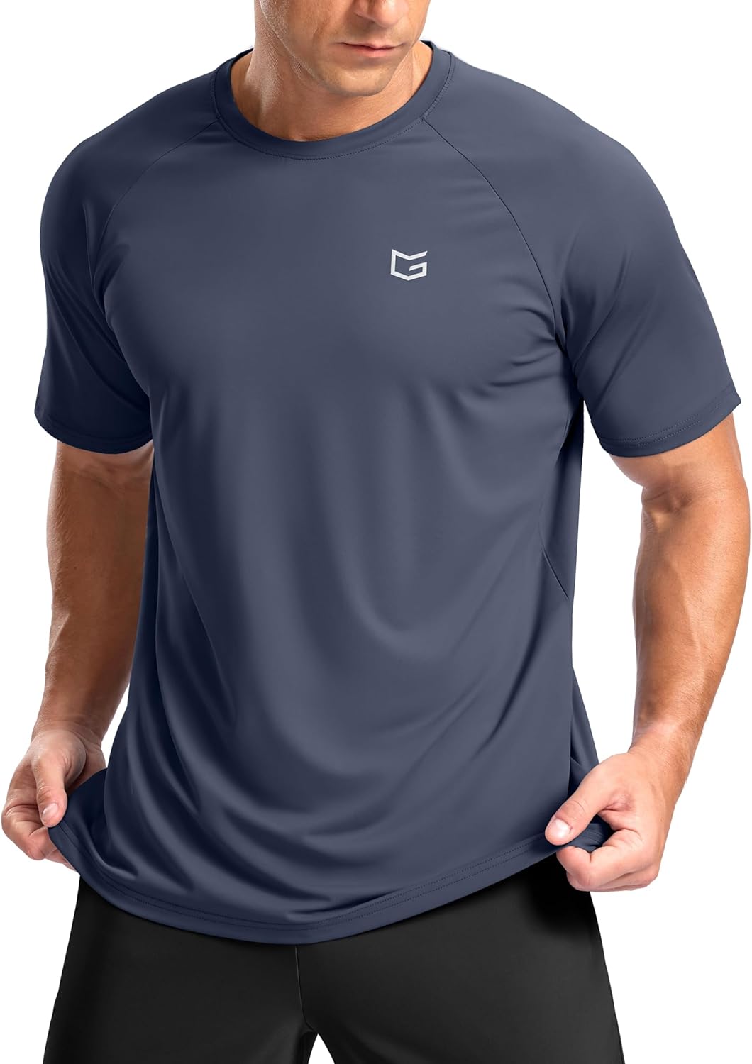 G Gradual Men's Athletic Workout T-Shirts Moisture Wicking Cooling Running Shirts Short Sleeve Performance Tee for Gym Tennis