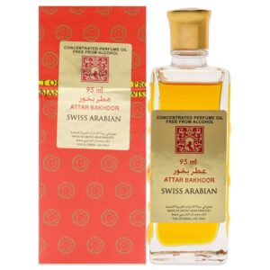 Swiss Arabian Attar Bakhoor – Luxury Products from Dubai – Long Lasting Personal Perfume Oil – A Seductive, Exceptionally Made, Signature Fragrance – The Luxurious Scent of Arabia – 3.2 oz