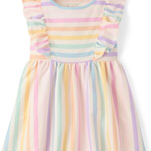 The Children’s Place Baby Girls’ and Toddler Short Sleeve Fashion Dress