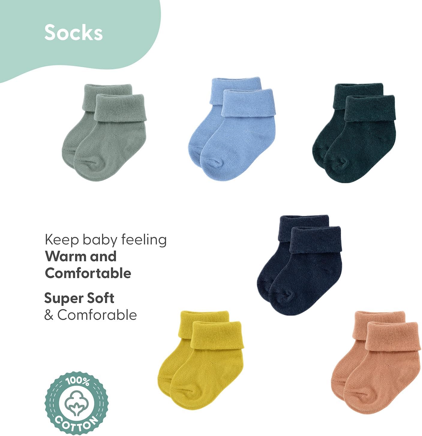 The Peanutshell 23-Piece Baby Boy Clothing Set, 100% Cotton, Newborn Essentials Must Haves, Blue & Multicolor - Image 4