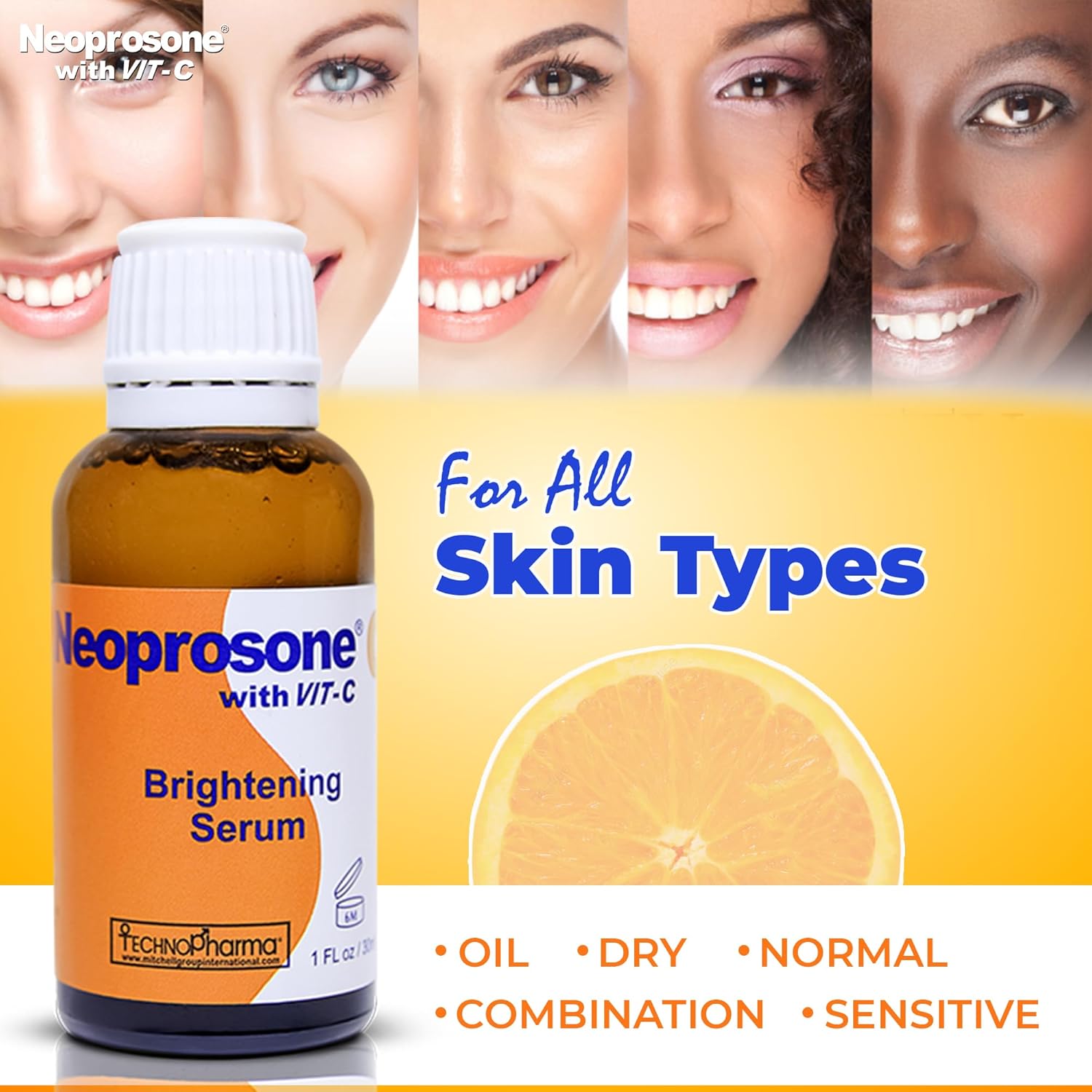 Neoprosone, Vitamin C Serum for Face | 1 Fl oz / 30ml | Brightening Serum For Dark Circle, Wrinkles | with Alpha Arbutin and Castor Oil - Image 7