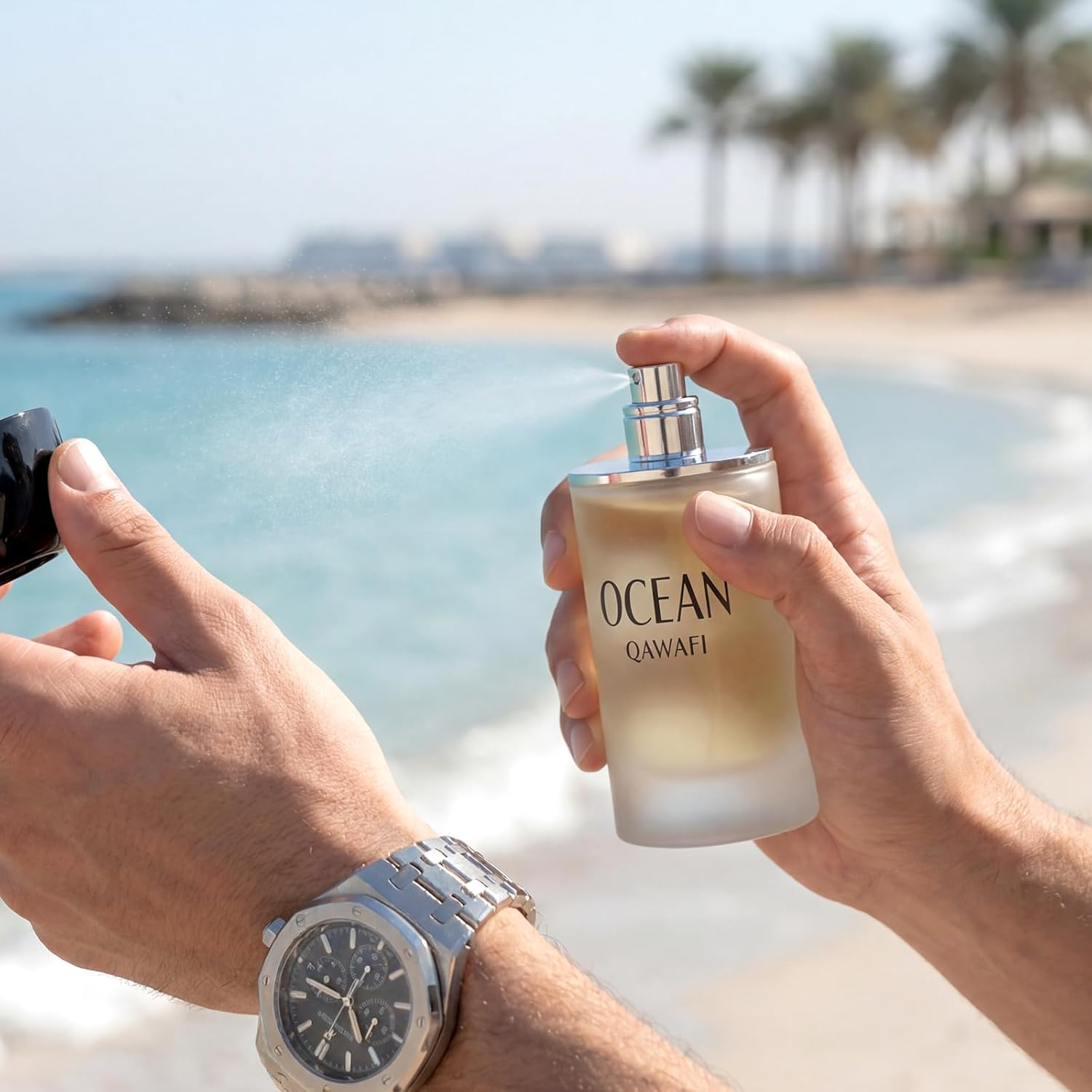 OCEAN Eau de Parfum for Men 1.7oz / 50ml – Fresh Marine Citrus & Clean Woody Musk Cologne, Long Lasting Light Blue Summer Fragrance, Modern Masculine Scent, Vegan - Image 7