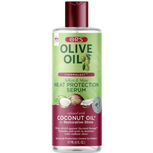ORS Olive Oil Heat Protection Hair Serum infused with Coconut Oil for Restorative Shine 6 Ounces