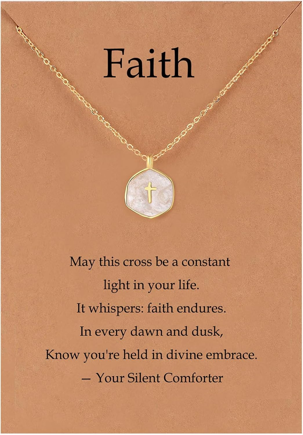 Small Cross Necklace for Women, Dainty 14K Gold Plated Cross Pendant Necklace, Everyday Simple Cross Charm Choker Minimalist Religious Jewelry Cute Trendy Gifts - Image 2