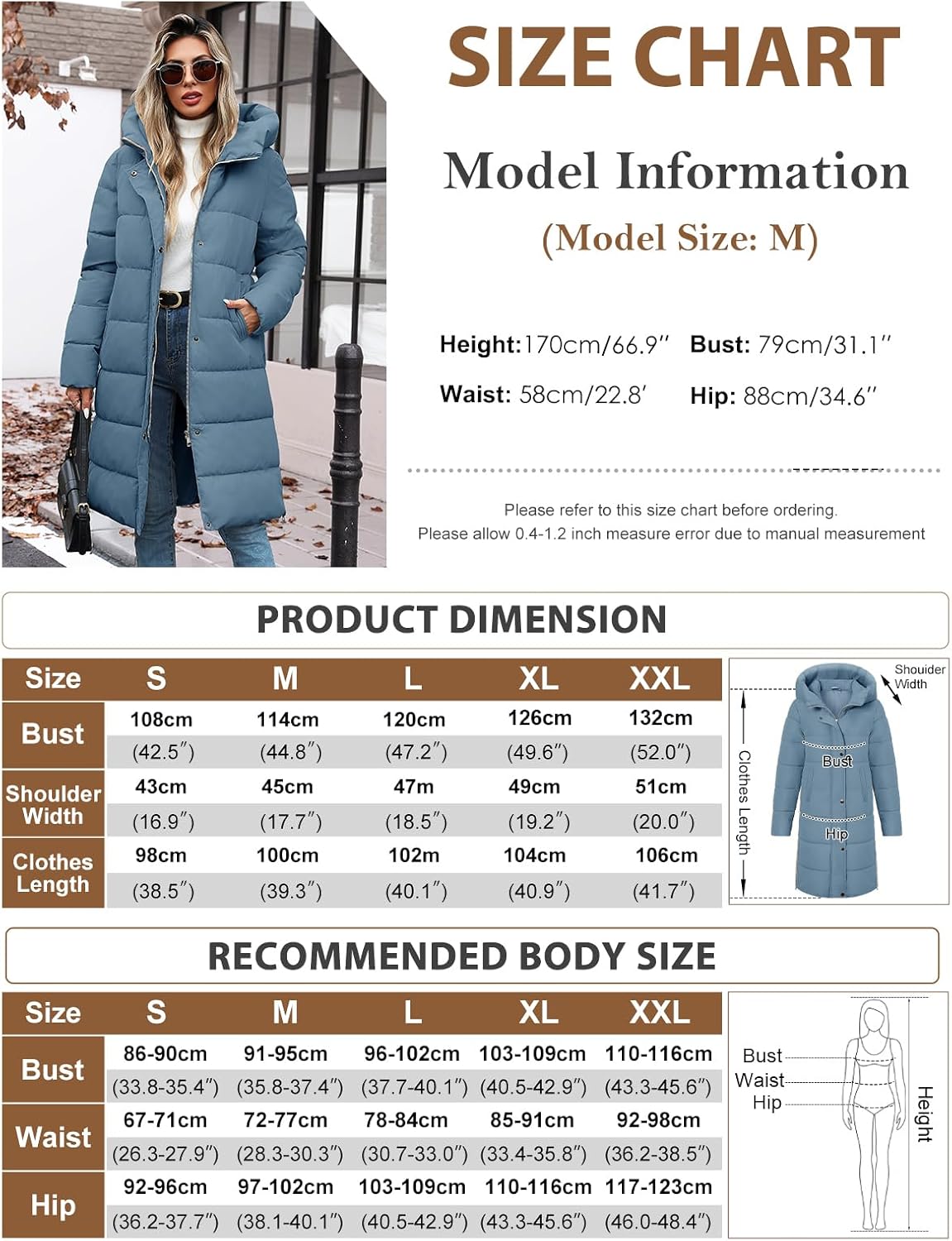 Womens Winter Long Puffer Coat Thicken Ladies Quilted Jacket Puffy Padded Zip Hood Parka Side Zipper Trendy 2026 - Image 4