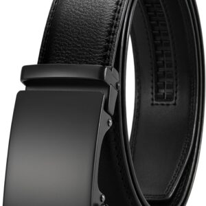 CHAOREN Mens Belt – Mens Ratchet Belt Leather 1 3/8″ for Dress Pant – Micro Adjustable Belt Fit Everywhere