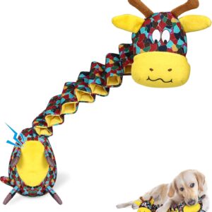 Tough Indestructible Dog Toys for Aggressive Chewers, Durable Dog Chew Toys for Large Breeds With Cotton Material & Crinkle Paper, Aggressive Chew Toys for Dogs