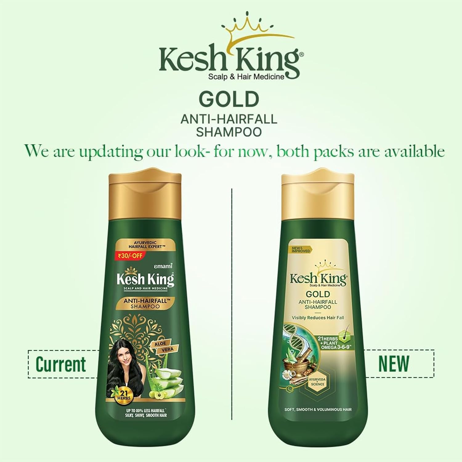 KESH KING Anti Hairfall Shampoo | with 21 Ayurvedic Herbs & Aloe Vera | Provides Healthy Nourished Scalp | for Shiny & Smooth Hairs | 6.76 Fl Oz/200ml - Image 3