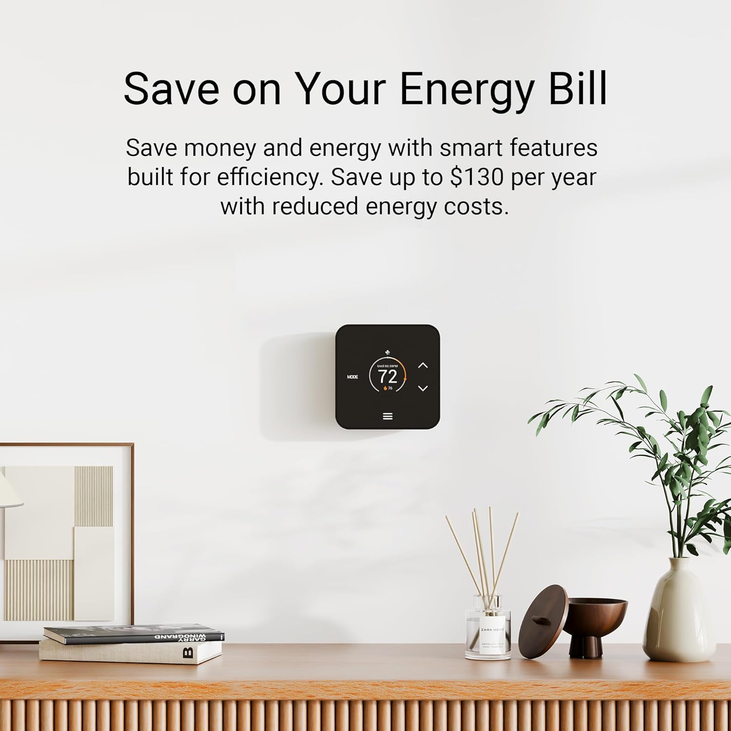 Lux TQ1 Smart Thermostat for Home, Programmable WiFi with Matter Protocol for Temperature Control, C-Wire or Power Bridge Required - Works with Apple Home and Google Home - termostato inteligente wifi - Image 3