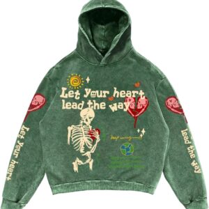 SOLY HUX Men’s Gothic Sweatshirts Graphic Long Sleeve Hooded Shirts Streetwear Hoodies Fall Clothes