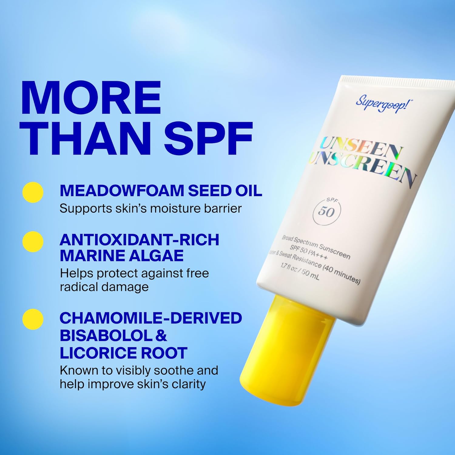 Supergoop! Unseen Sunscreen - Clear & Invisible Face Sunscreen + Broad Spectrum + Makeup-Gripping Primer - Weightless, Scentless, Oil Free - For All Skin Types & Tones - Image 6