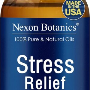 Stress Relief Essential Oil Blend 30 ml – Stress Relief & Calm Essential Oil for Diffusers & Aromatherapy – Promotes Relaxation & Rest – Nexon Botanics