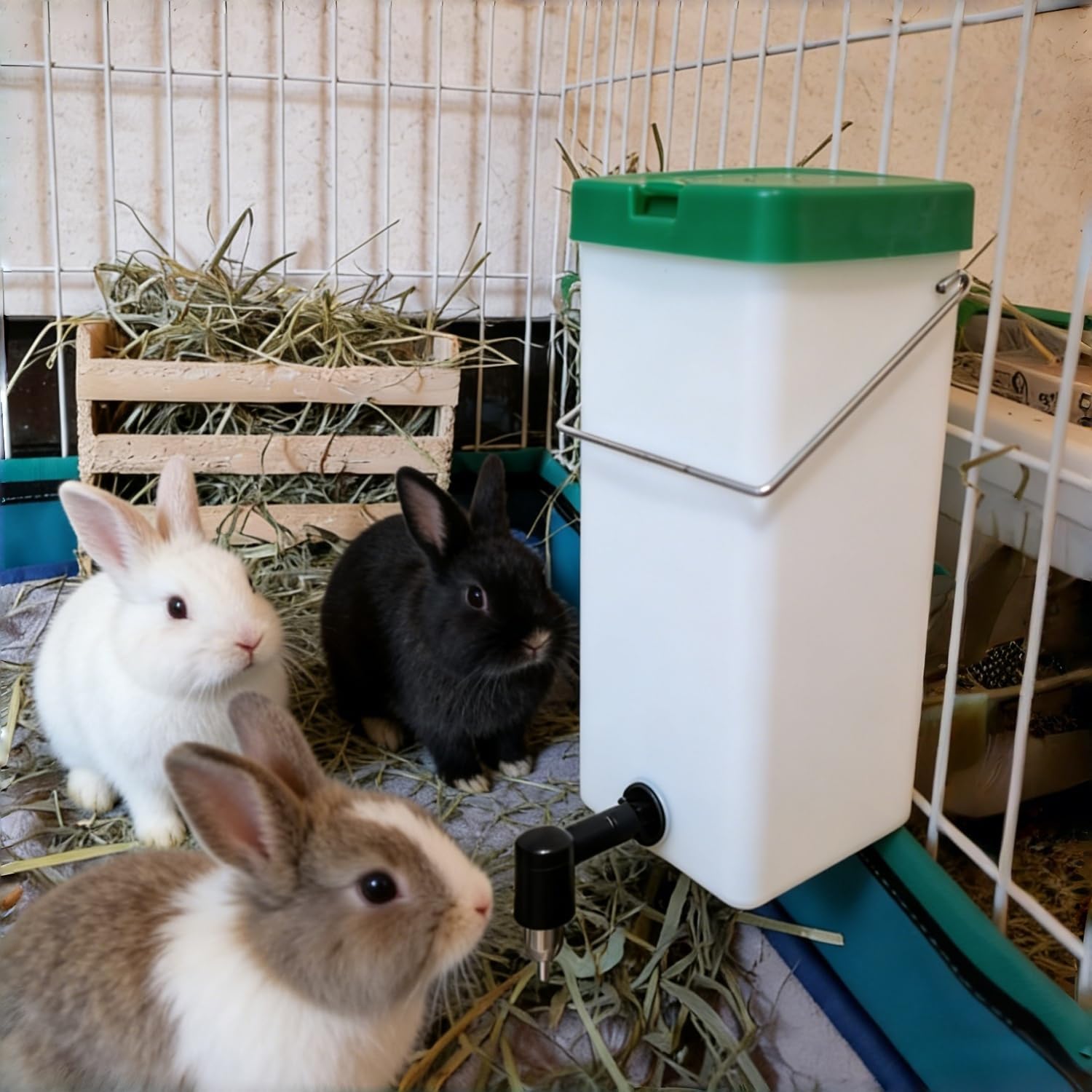 2Pack Rabbit Water Bottle for Cage, 32oz Small Animal Water Dispenser Water Bottle for Small Pet/Bunny/Ferret/Hamster/Guinea Pig/Rabbit/Chinchilla/Mouse/Rat/Gerbil (2) - Image 4