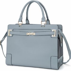 Fashion Pet Carrier Dog Cat Carrier Purse Soft-Sided Leather Handbag Pet Tote Bag for Small Dogs Puppy and Cats TSA Airline Approved (Grey)