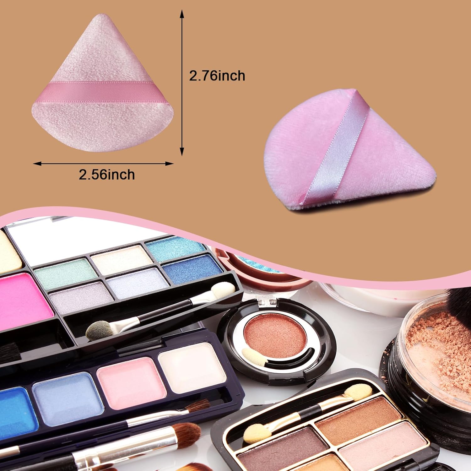 21 pcs Makeup Sponge Bulk:Makeup Sponges 21 Pcs for Liquid, Cream, and Powder, Multi-colored Pink make up sponges for foundation - Image 4