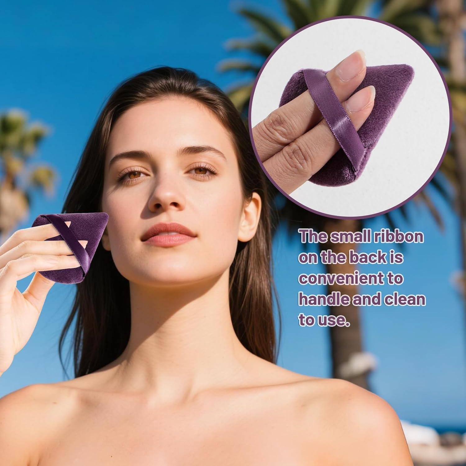 Makeup Sponges BS-MALL10 Pcs Premium For Foundation - Makeup Blending Sponge Set With Finger & Triangle Puffs For Multi-purpose Use, Travel Essential & Daily Makeup with Case - Image 4