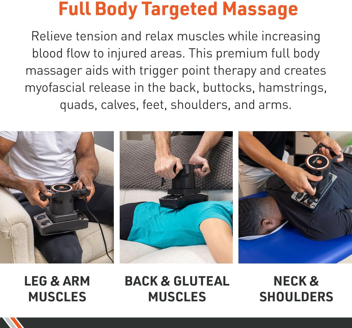Body Sport Therapeutic Variable Speed Professional Vibrating Massager for Pain & Aching Muscle Relief – High-Powered, Effective, Chiropractic Myofascial Release Tool & Trigger Point Therapy - Image 5