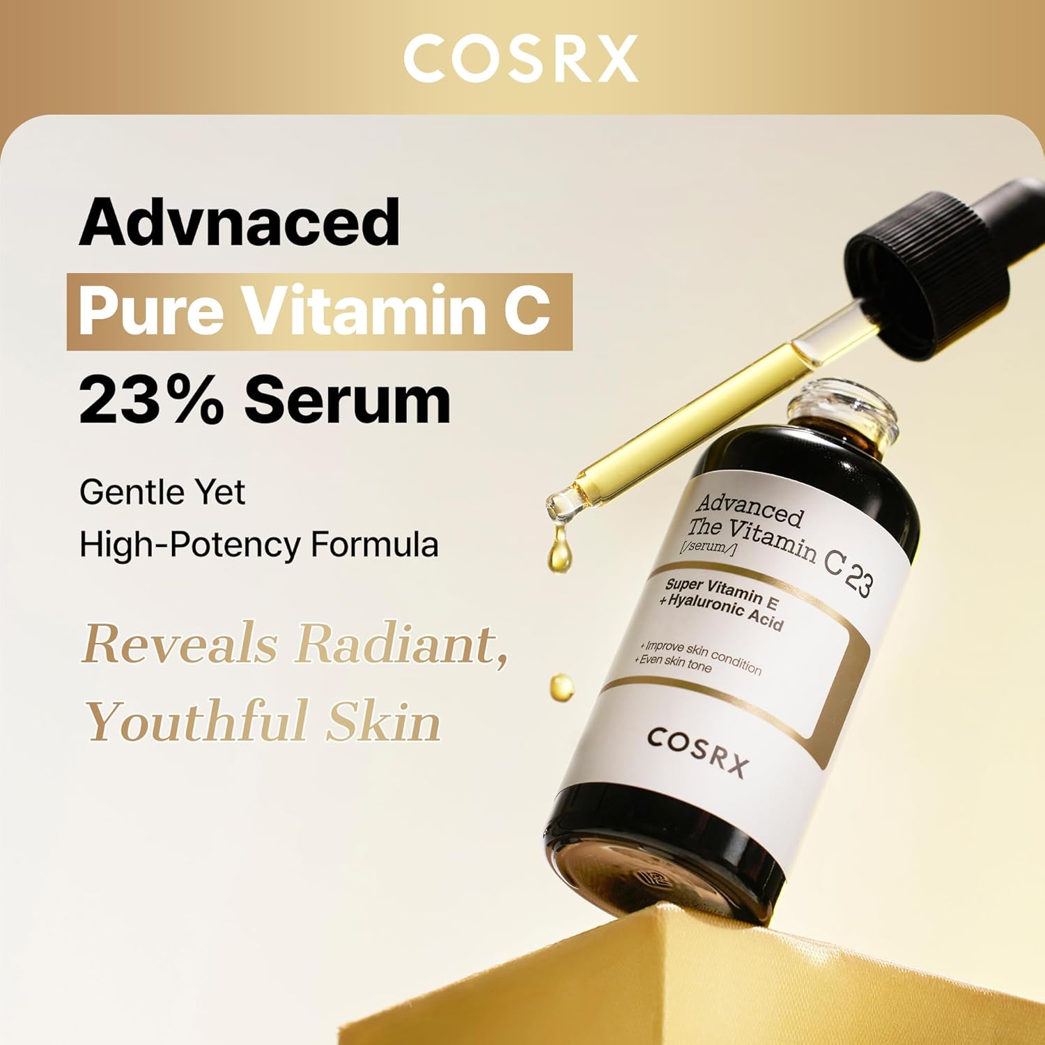 COSRX Advanced Pure Vitamin C 23% Serum with Vitamin E & Glutathione, Korean Vitamin C Serum for Fine Lines, Uneven Skin Tone & Dull Skin, 0.7oz, Korean Skin Care - Image 2