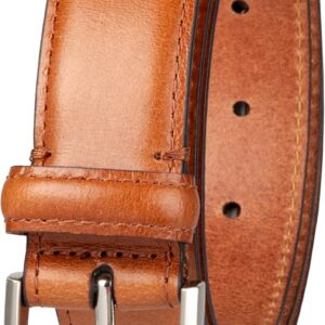 Haggar mens Leather Dress Belt for Suits and Pants – Classic, Formal, Business, Work