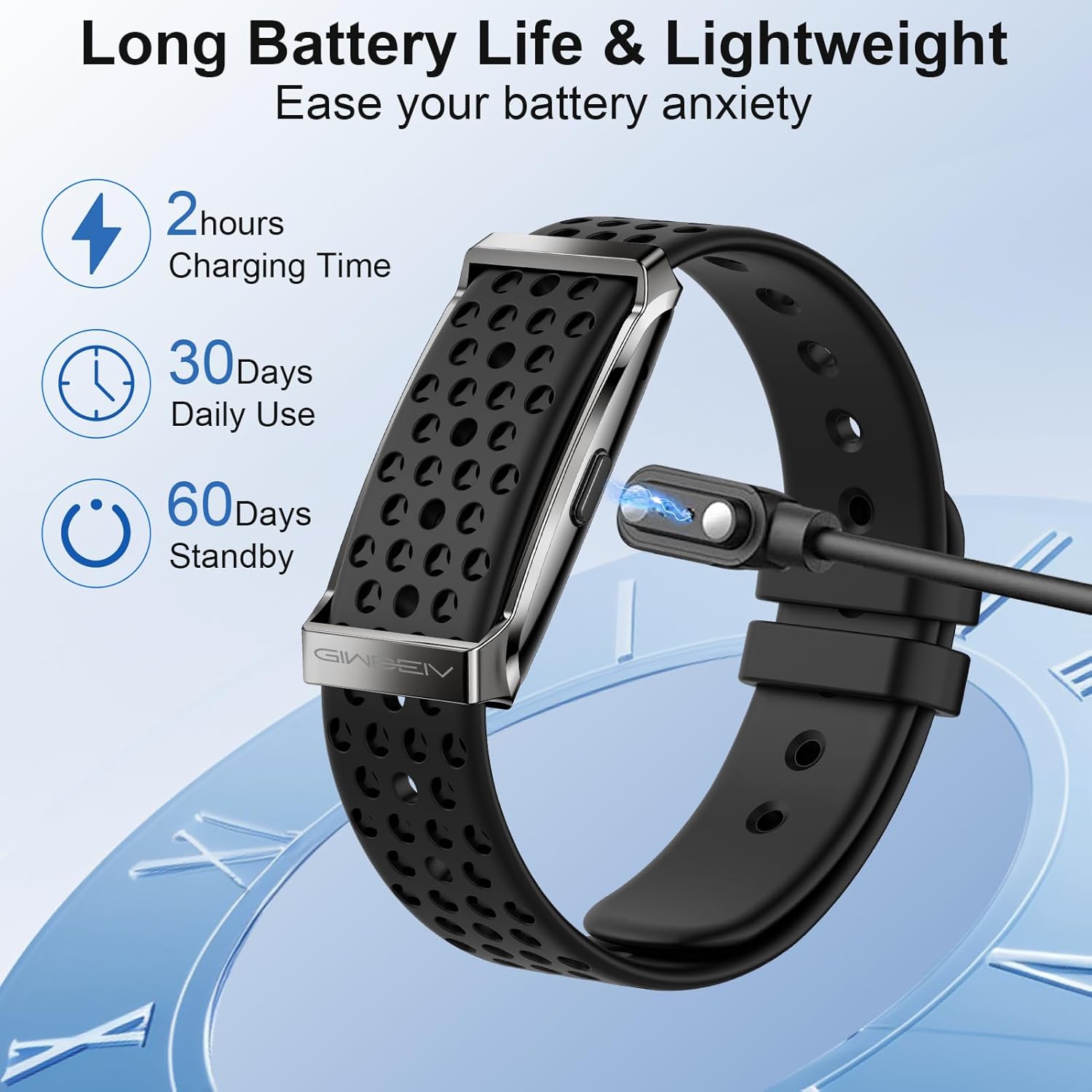 Smart Bracelet, Health Activity Fitness Trackers with Heart Rate Sleep Monitor, 24/7 Blood Oxygen/Calorie/Stress/Step Tracker, Health Fitness Bands, 170+ Sports Modes Smart band with Free APP, 2 Bands - Image 5
