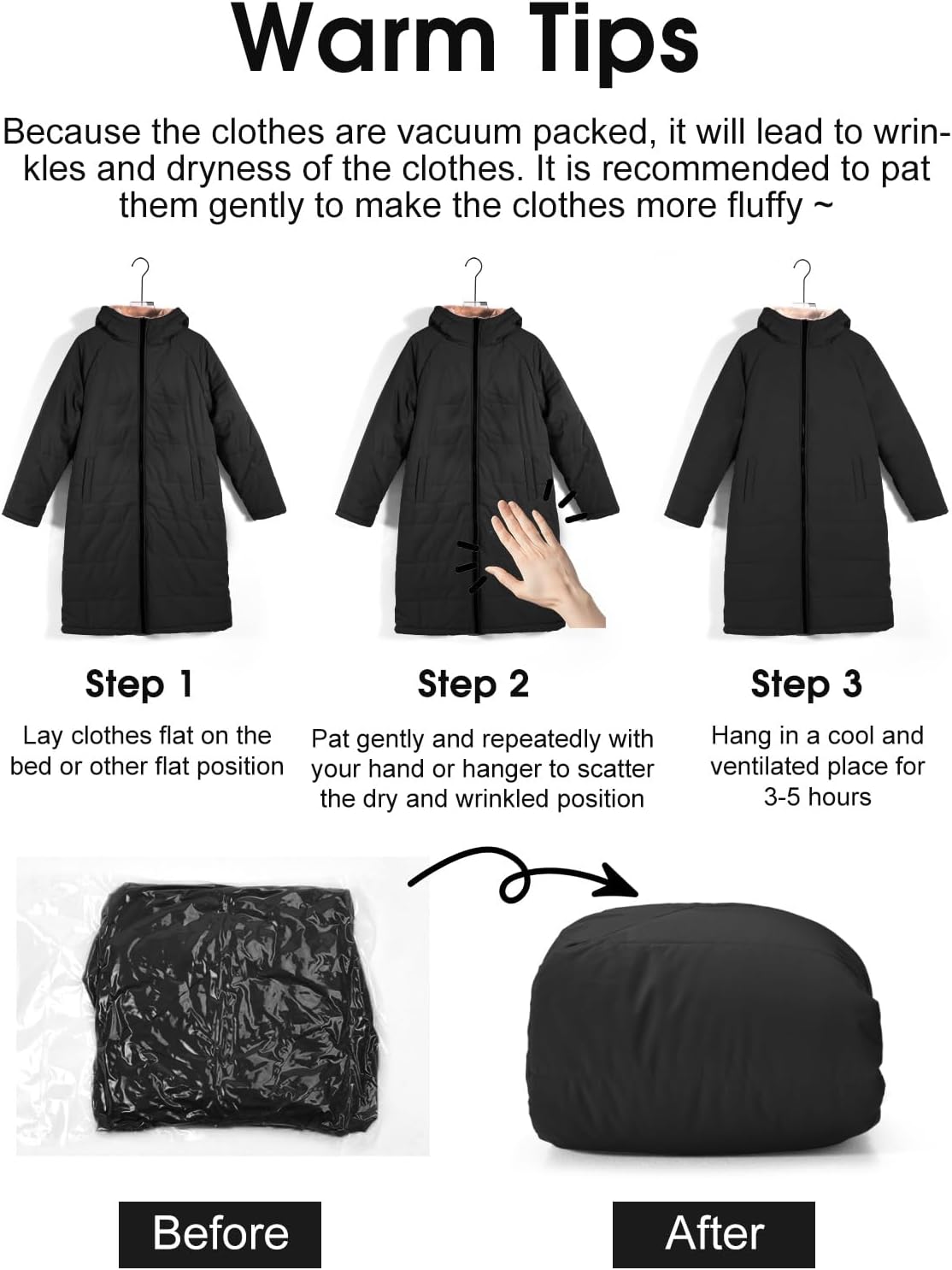 Womens Winter Coat Long Coats Sherpa Fleece Quilted Puffer Jackets with Hood Zip Warm Thicken Outwear - Image 7