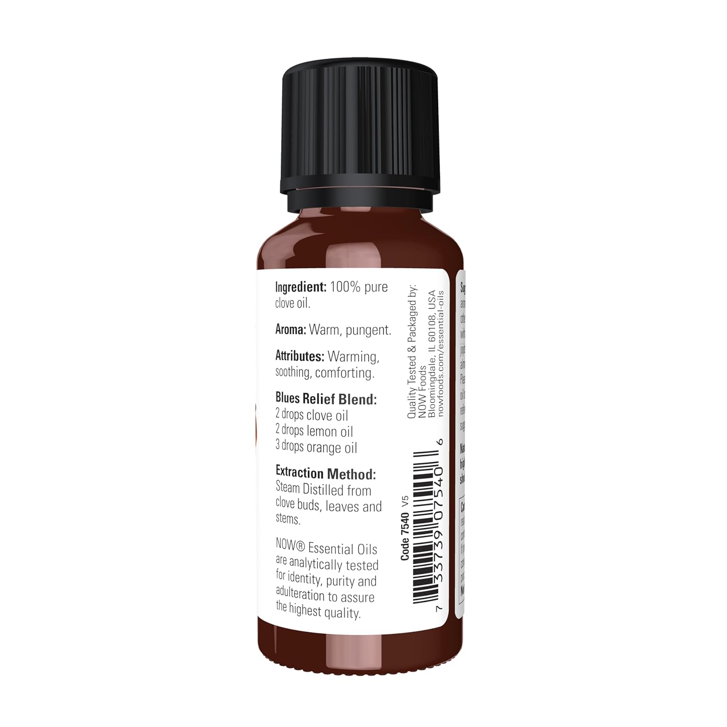 NOW Essential Oils, Clove Oil, Balancing Aromatherapy Scent, Steam Distilled, 100% Pure, Vegan, Child Resistant Cap, 1-Ounce - Image 2