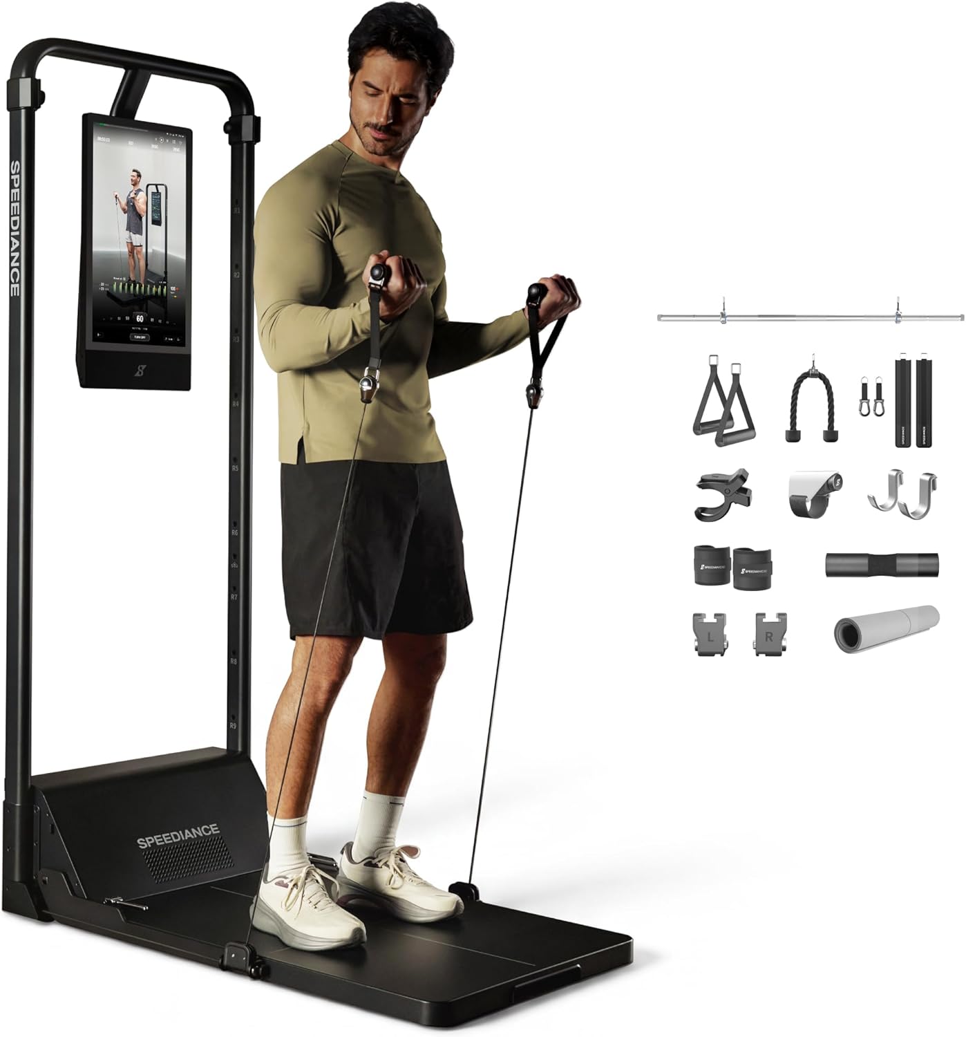 Speediance Smart Home Gym, Multi-Functional Gym Machine for Full Body Strength Training, All-in-one Gym Equipment, Digital Weight System, Workout Station, Squat Rack, Gym Monster 2