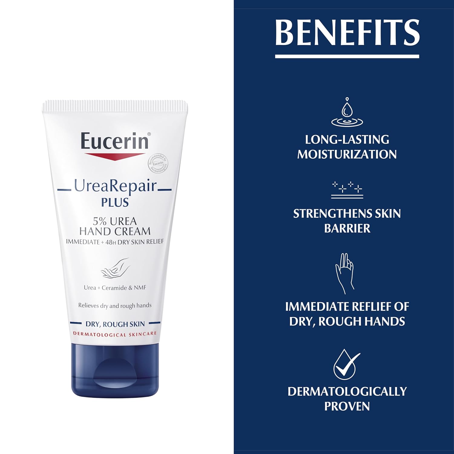 Eucerin Dry Skin Intensive Hand Cream - 5% Urea 75ml - Image 3