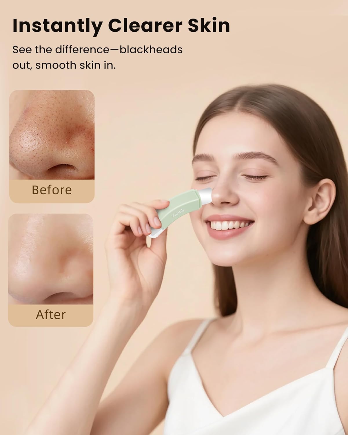 Boloye Blackhead Remover Tool – Dual-Head Face Scraper & Pore Cleaner for Deep Facial Cleansing, Nose Scraper for Nose & T-Zone, Skin Care Tool for Men and Women - Image 3