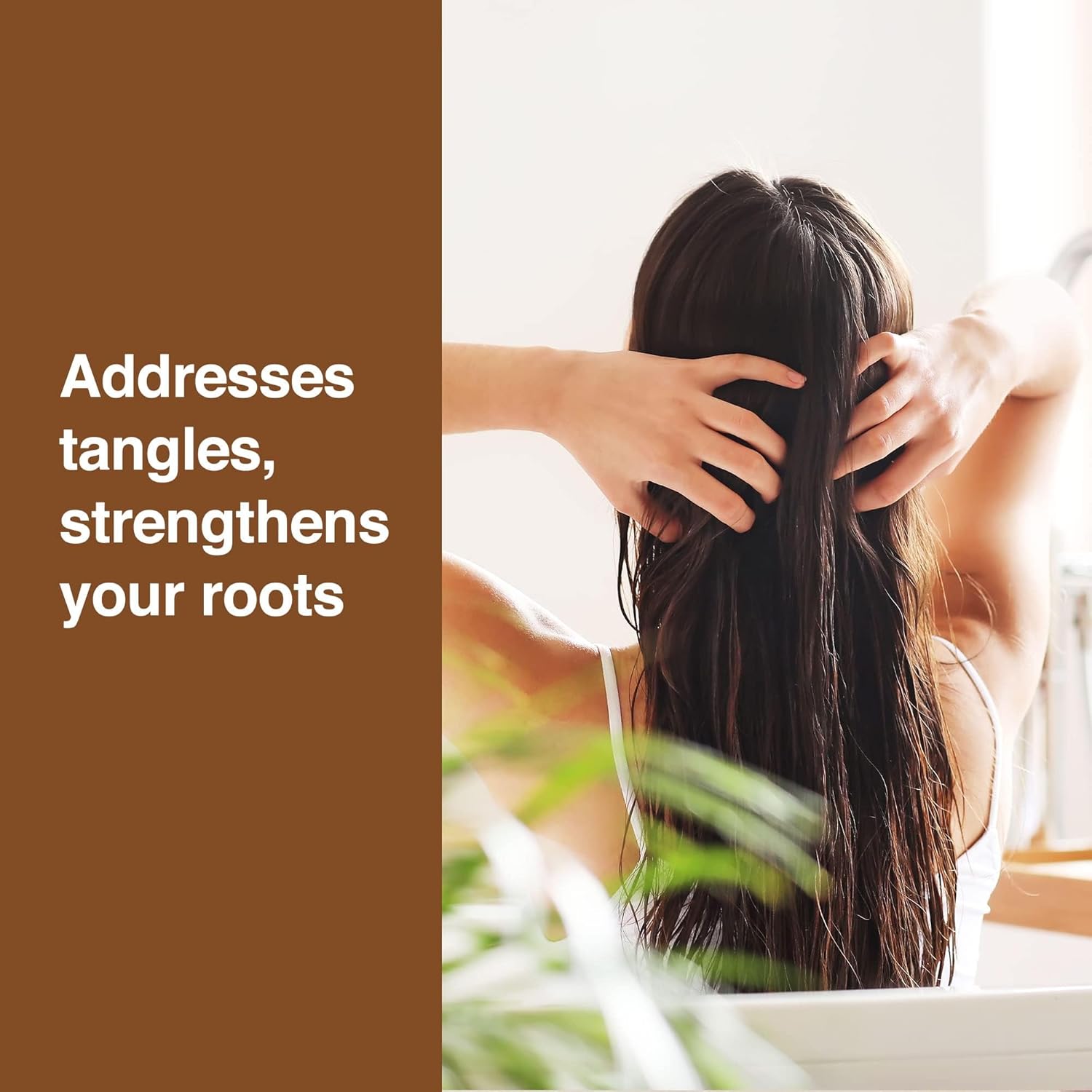 Keratin Anti-Frizz Leave-in Conditioner and Straightening Serum with Argan Oil for All Hair Types - 2 Fl. Oz. - Image 3