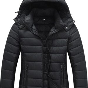 TDYPCI Women’s Winter Coat Lightweight Waterproof Puffer Jacket – Quilted Short Down Coat for Women, Warm Winter Jacket