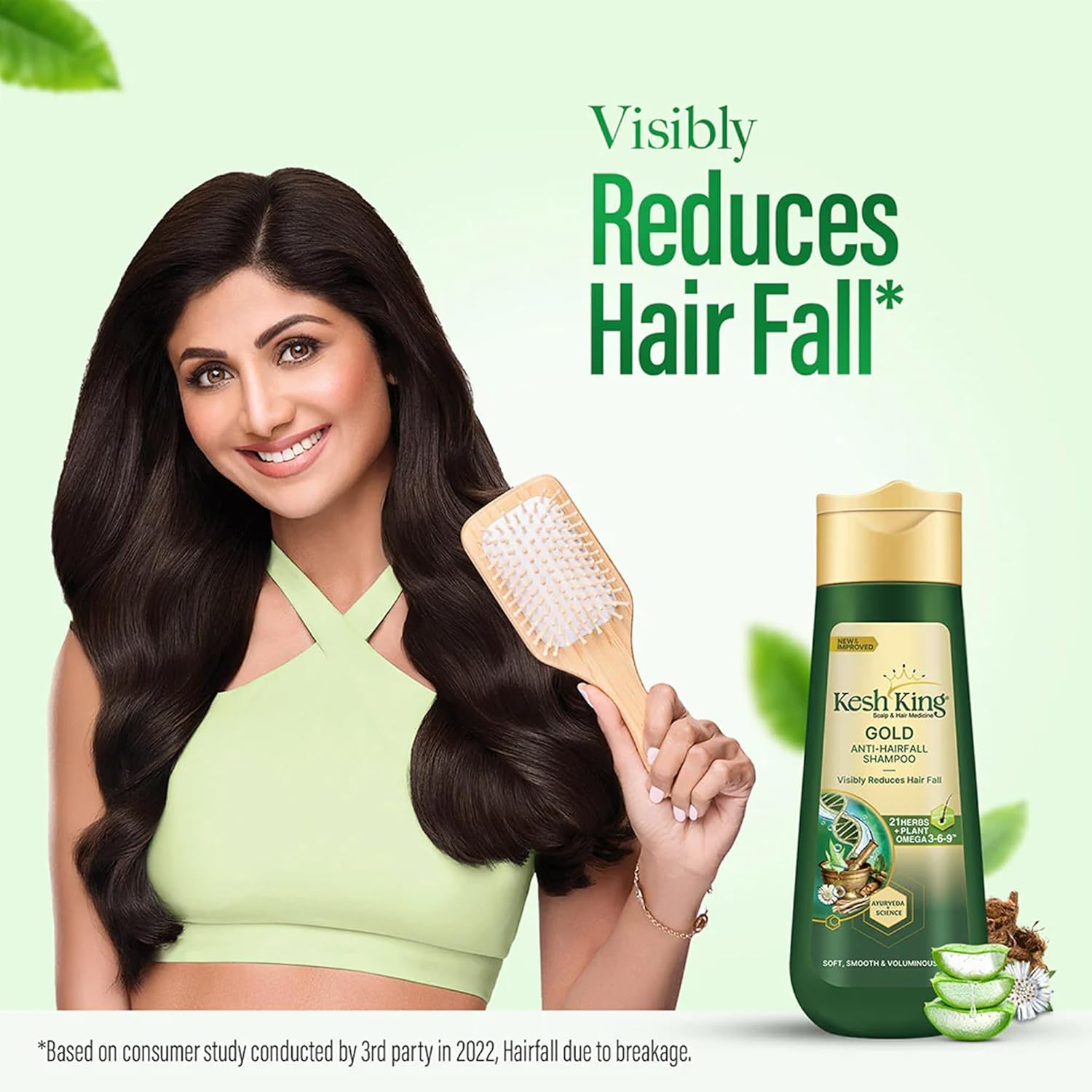 KESH KING Anti Hairfall Shampoo | with 21 Ayurvedic Herbs & Aloe Vera | Provides Healthy Nourished Scalp | for Shiny & Smooth Hairs | 6.76 Fl Oz/200ml - Image 4