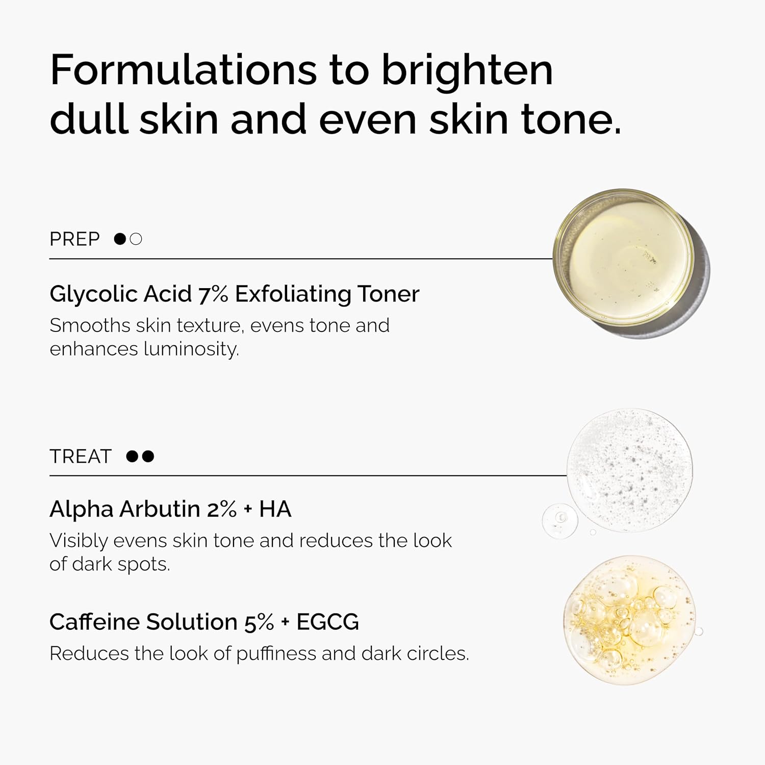 The Ordinary The Bright Set, 3-Step Regimen for Radiant, Even Skin Tone with Glycolic Acid 7% Exfoliating Toner, Alpha Arbutin 2% + HA, and Caffeine Solution 5% + EGCG | Skin Care Set - Image 4