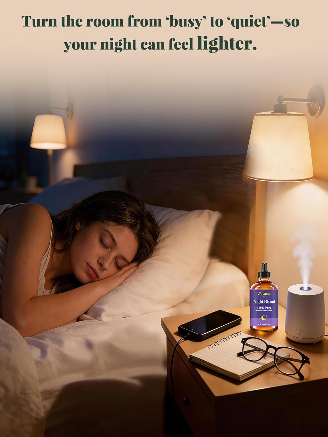 Night Ritual — A 100% Pure Essential Oil Blend Unwind-Ready Aroma for Your Nightly Routine, Essential Oils for Diffusers for Home - Image 5
