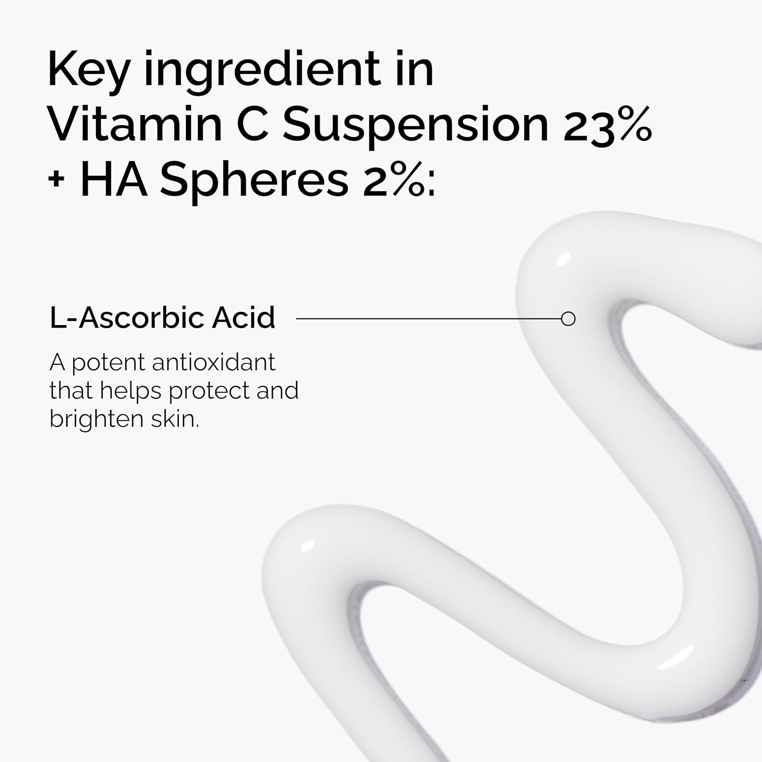 The Ordinary Vitamin C Suspension 23% + Hyaluronic Acid Spheres 2%, Serum with Pure L-Ascorbic Acid - Image 2
