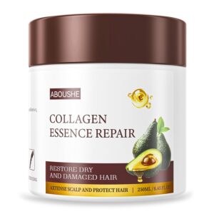 Collagen Hair Mask – Deep Conditioning, Hydrates, Repairs, Nourishes, Argan Oil Keratin Hair Treatment Conditioner, Salon Quality Hair Care for Dry Damaged Hair All Types 8.45 oz 250ml