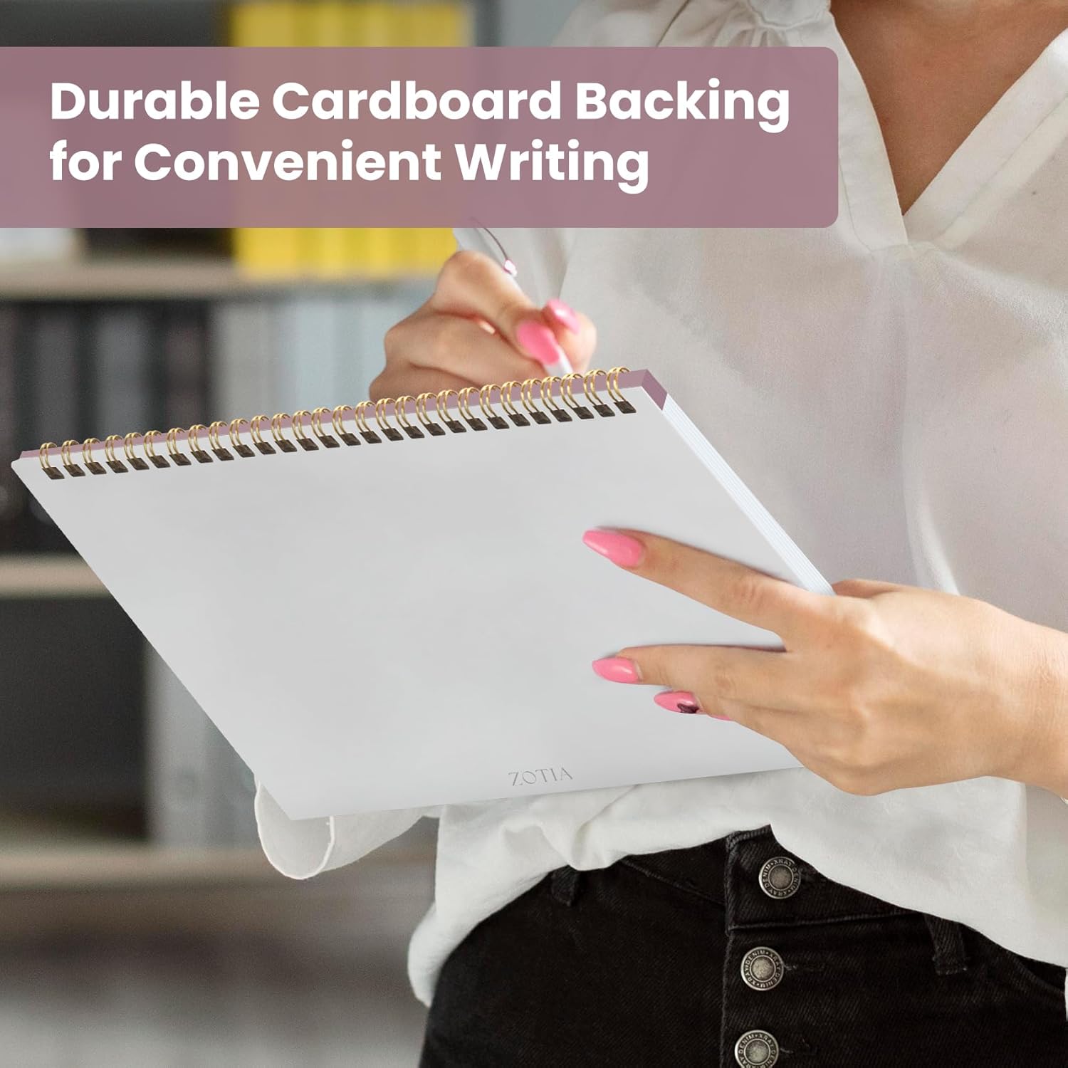 Weekly To Do List Notepad with 52 Undated Sheets(8.5"×11")- Undated Weekly Planner Notepad for Office Desk Accessories and Supplies - Midnight Lilac - Image 6