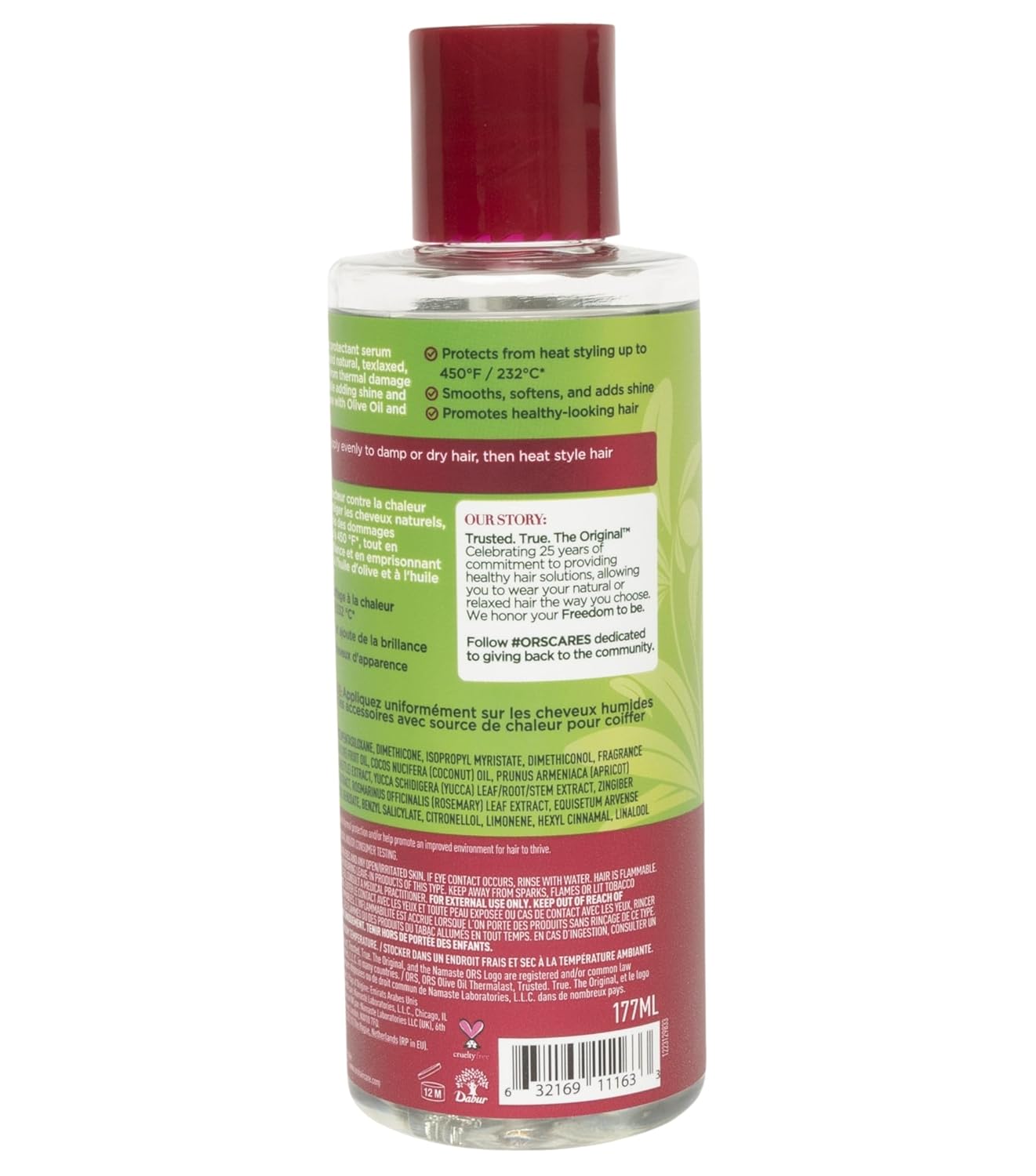 ORS Olive Oil Heat Protection Hair Serum infused with Coconut Oil for Restorative Shine 6 Ounces - Image 2