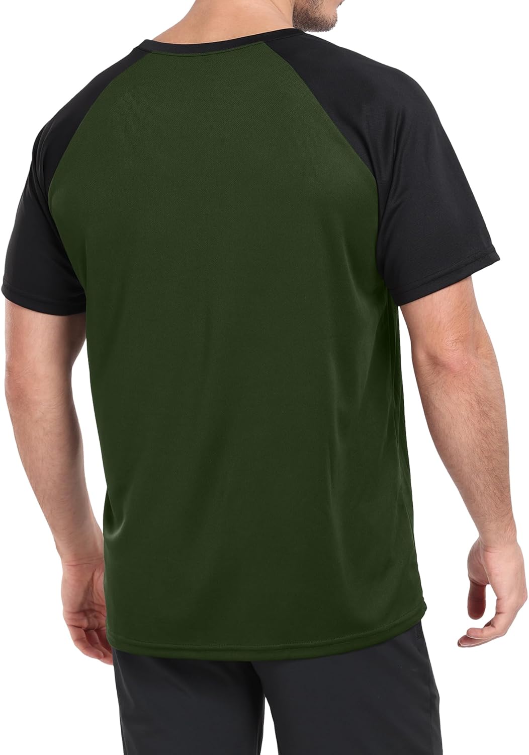 HovSiyla 5 Pack Mens Quick Drying Shirts Crew Neck Loose Breathable Cool Workout Running Athletic Outdoor Sports Casual Tops - Image 2
