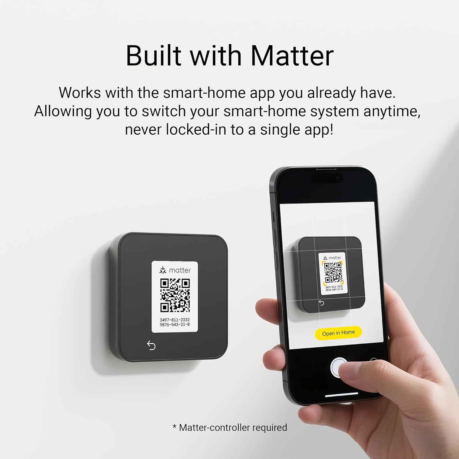 Lux TQ1 Smart Thermostat for Home, Programmable WiFi with Matter Protocol for Temperature Control, C-Wire or Power Bridge Required - Works with Apple Home and Google Home - termostato inteligente wifi - Image 4