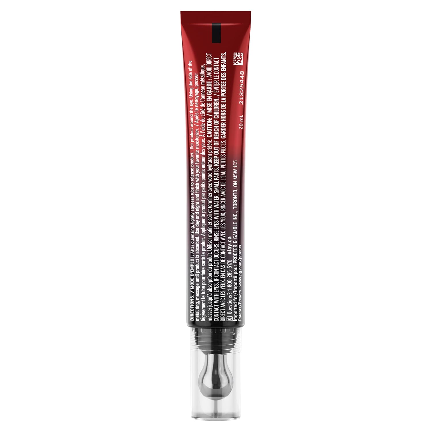 Olay Regenerist Under Eye Cream Roller, Eye Wrinkle Cream, Crows Feet & Bags Treatment, Anti-Wrinkle, Anti-Aging Serum, Fragrance-Free, Hexa-Repair Peptide & Bakuchiol, 0.7oz - Image 12