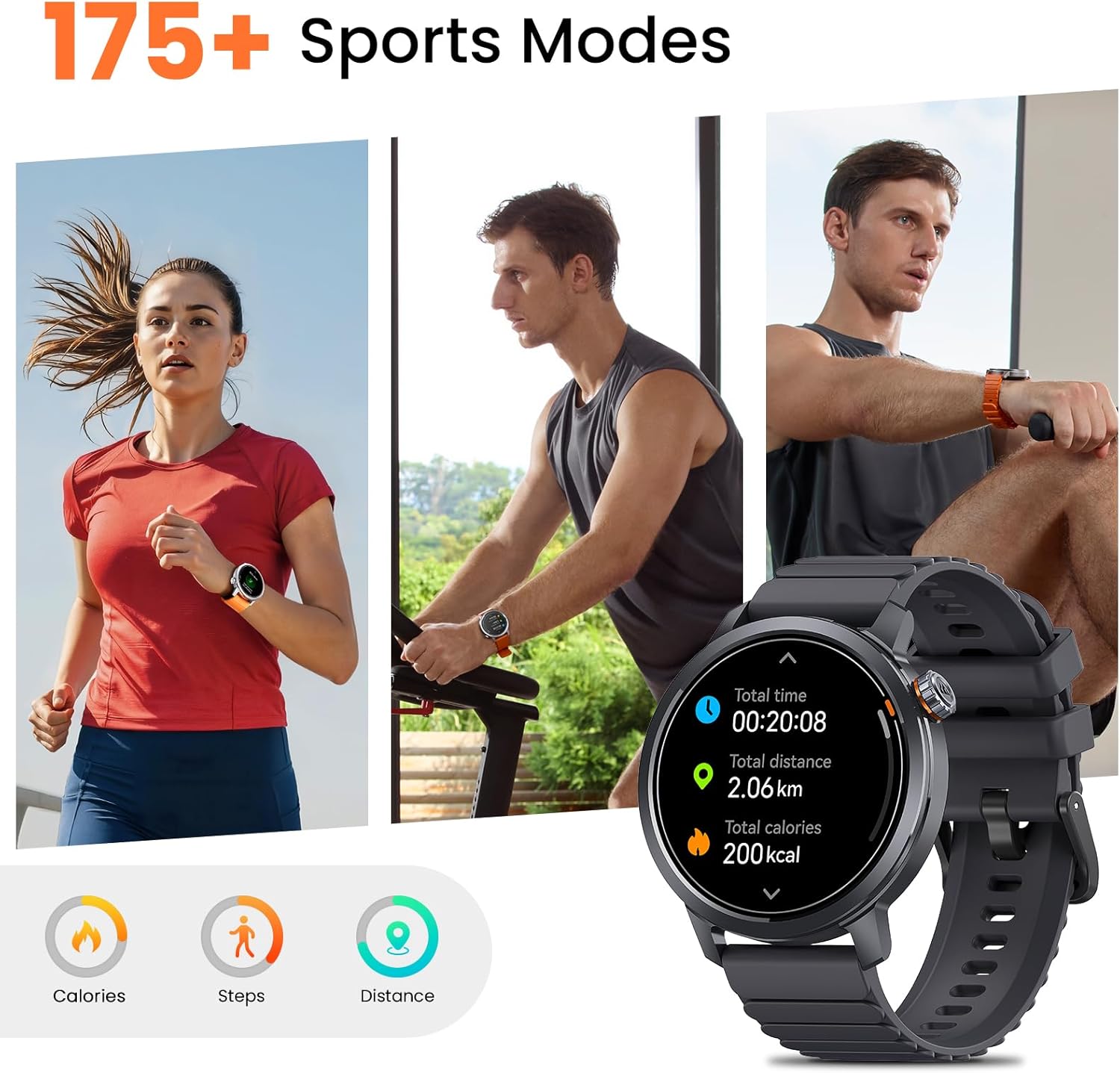 KOSPET Smart Watch for Men, 25 Days Battery, 1.43" AMOLED Smartwatch for iPhone&Android, IP68 Waterproof, 24/7 Heart Rate & Sleep Monitor, 170+ Sport Modes, Bluetooth Call (Answer/Make) - Image 5
