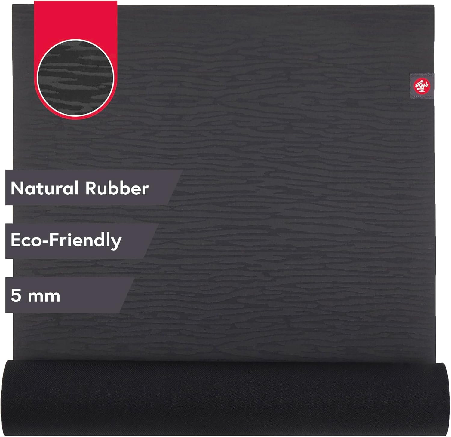 Manduka eKO Yoga Mat - Natural Rubber | Eco-Friendly | Soft Textured Surface| Natural Next-to-Skin Feel