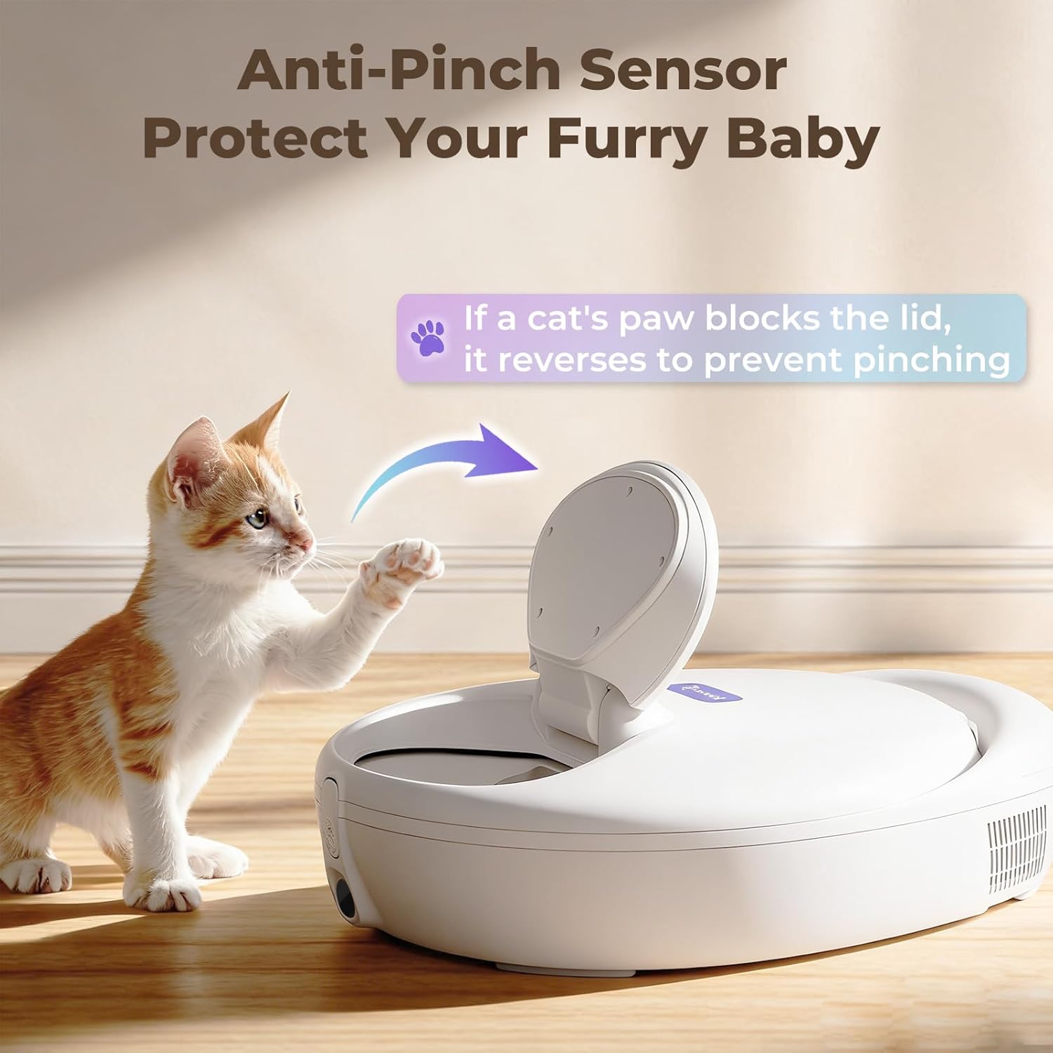 Robotail Automatic Cat Feeder for Wet Food - Fresh for 4 Days, Smart Dual-Temp Semiconductor Cooling & Heating Auto Cat Feeder with Multi-Function App, 4 Fresh Meal, Infrared Sensing, Easy to Clean - Image 6