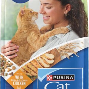 Purina Cat Chow Complete High Protein Dry Cat Food With Real Chicken – (Pack of 4) 3.15 lb. Bags