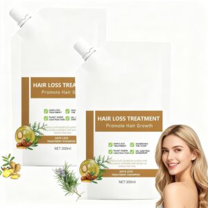 300ml Anti-Hair Fall Hair Loss Shampoo – Promote Hair Growth, Enriched with Multiple Plant Extracts, Suitable for All Hair Types (2 Bottle)