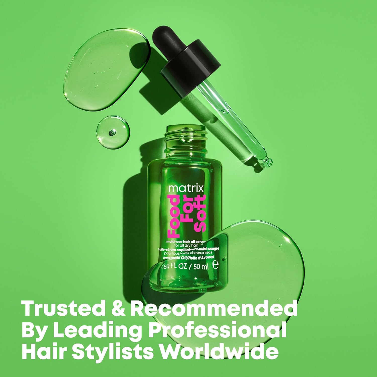 MATRIX Food For Soft Hair Serum Oil For Dry, Brittle and All Hair Types - Softens, Smooths and Adds Shine With Heat Protection, Repairing Leave In With Avocado Oil - Image 7